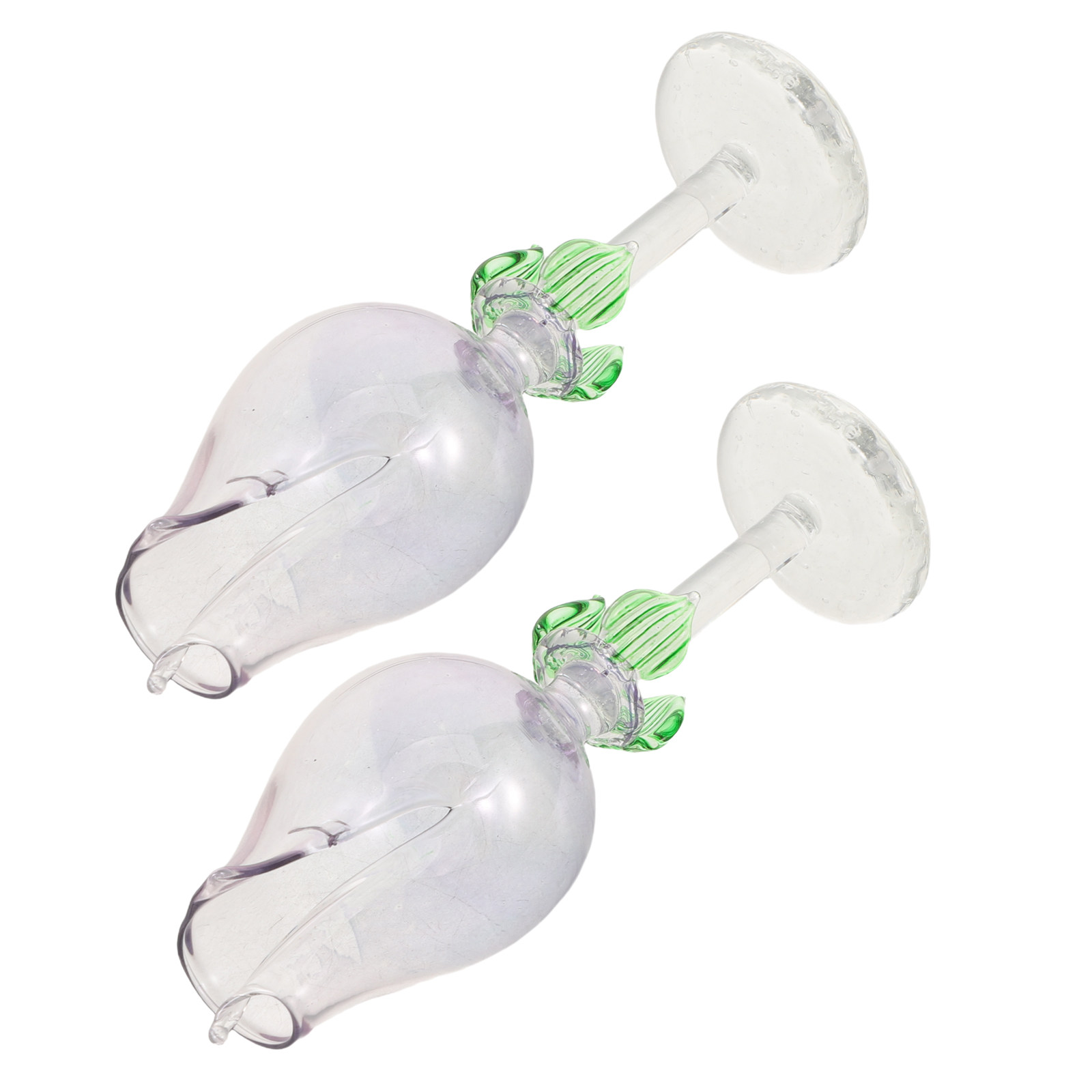 Home Fragrance Diffusers - 2Pcs 꽃 모양의 유리 에센셜 오일