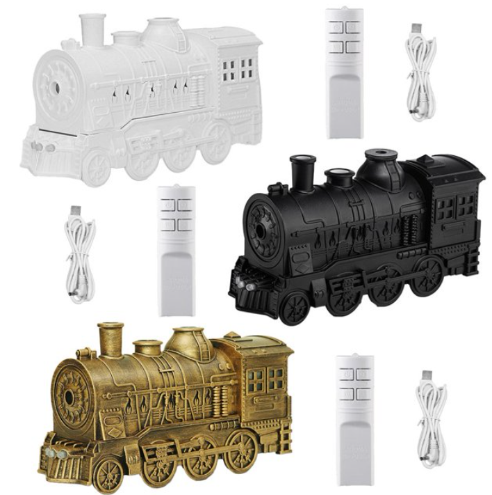 Home Fragrance Diffusers - 300ml 아로마테라피 머신 가습기 레트로 증기기관차