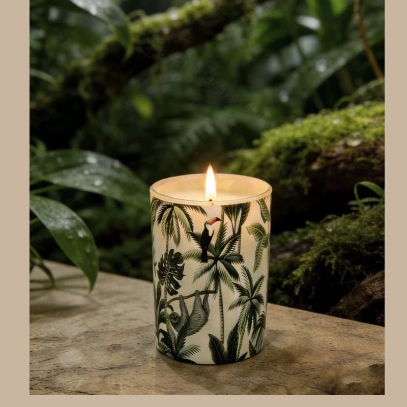 Home Fragrance Jar - 유리병 소이 왁스 향초 무연 아로마