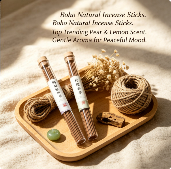 Home Fragrance Trends - 핫세일 천연 향초 세트 트렌디한 레몬