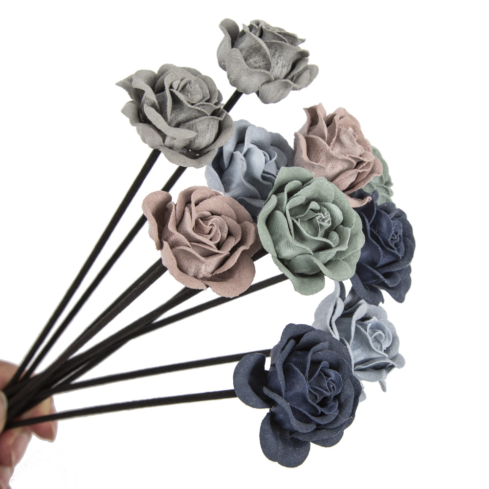 Home Fragrance Leather Diffuser - 새로운 10PCS 가죽 벨벳 블루 그레이