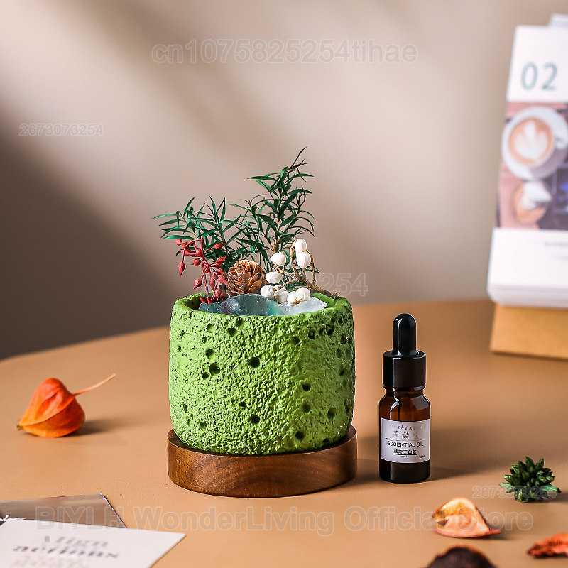 디퓨저 스톤 장식품 시멘트 디퓨저 스톤 용기 홈 데코  - Home Fragrance Jar 리뷰 및 가격