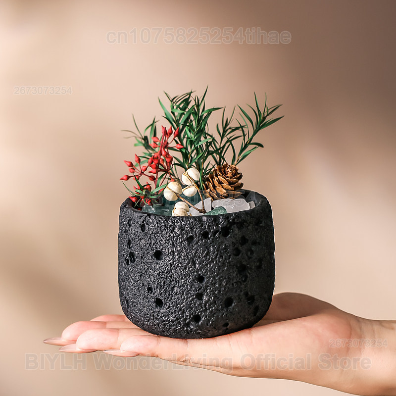 디퓨저 스톤 장식품 시멘트 디퓨저 스톤 용기 홈 데코  - Home Fragrance Jar 리뷰 및 가격