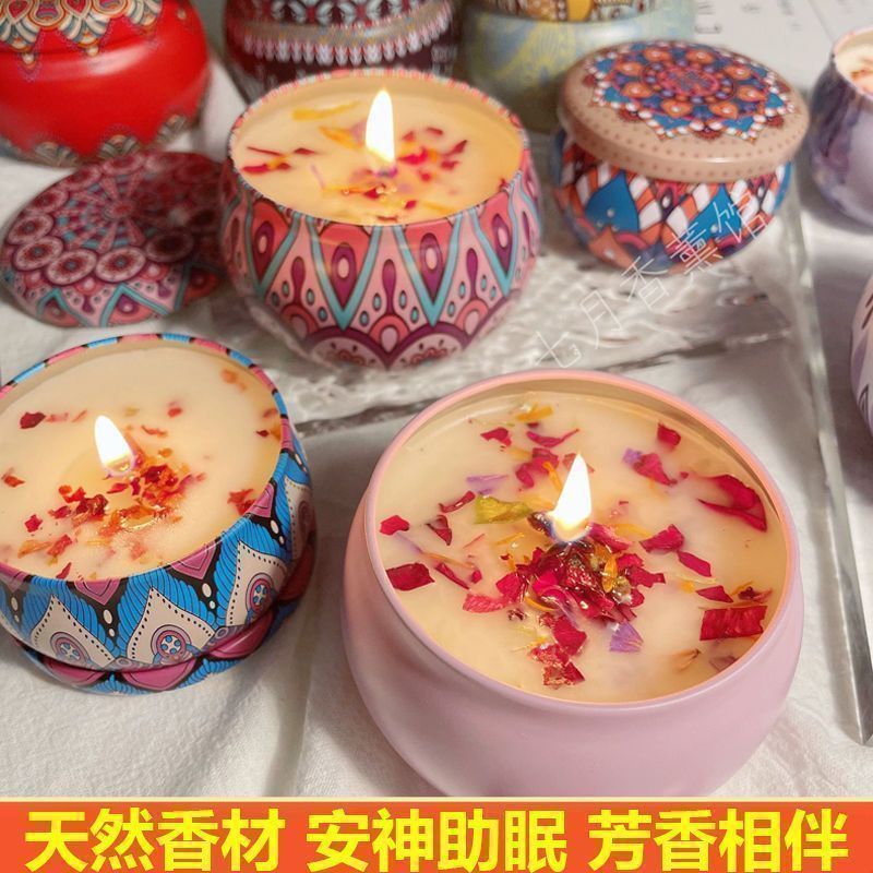 1개 빈티지 캔 양초 소이 왁스 꽃향기 향초 홈 장식  - Home Fragrance Jar 리뷰 및 가격