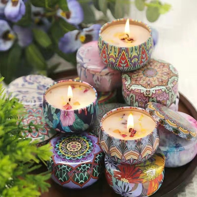 1개 빈티지 캔 양초 소이 왁스 꽃향기 향초 홈 장식  - Home Fragrance Jar 리뷰 및 가격