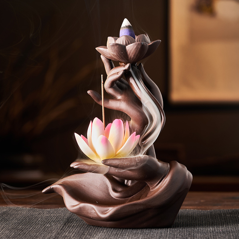 세라믹 퍼플 샌드 백플로우 향로, 선불교 수공예 홈 프 - Home Fragrance Zen 리뷰 및 가격