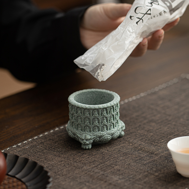 푸른 사암 천불연꽃 향꽂이 선실용 차상 장식품 향꽂이  - Home Fragrance Zen 리뷰 및 가격