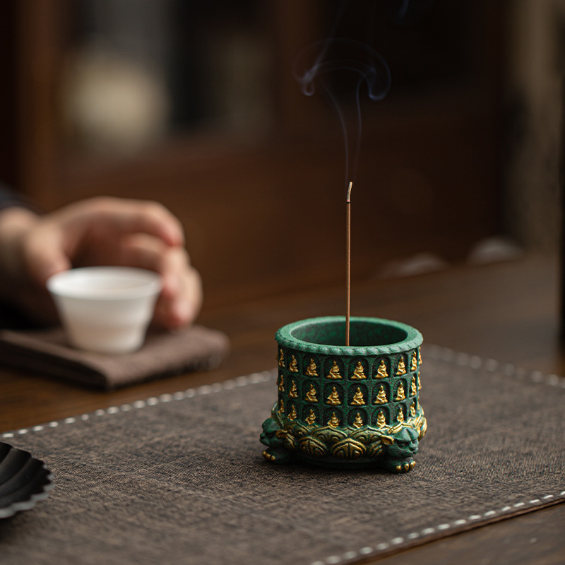 푸른 사암 천불연꽃 향꽂이 선실용 차상 장식품 향꽂이  - Home Fragrance Zen 리뷰 및 가격