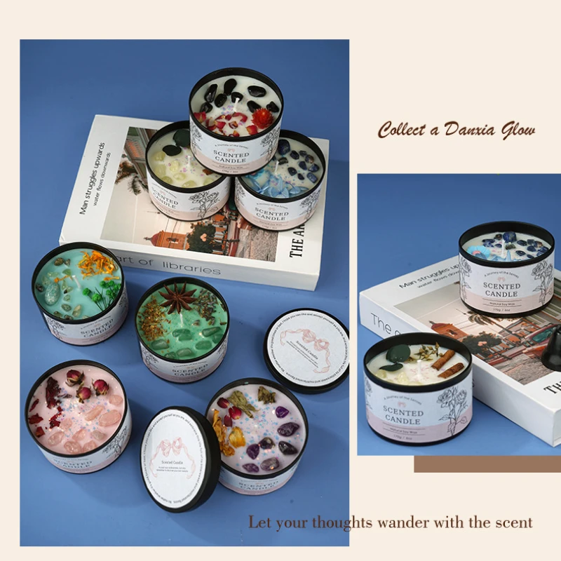 크리에이티브 크리스탈 아로마테라피 양초 6OZ - 오래 - Home Fragrance Jar 리뷰 및 가격