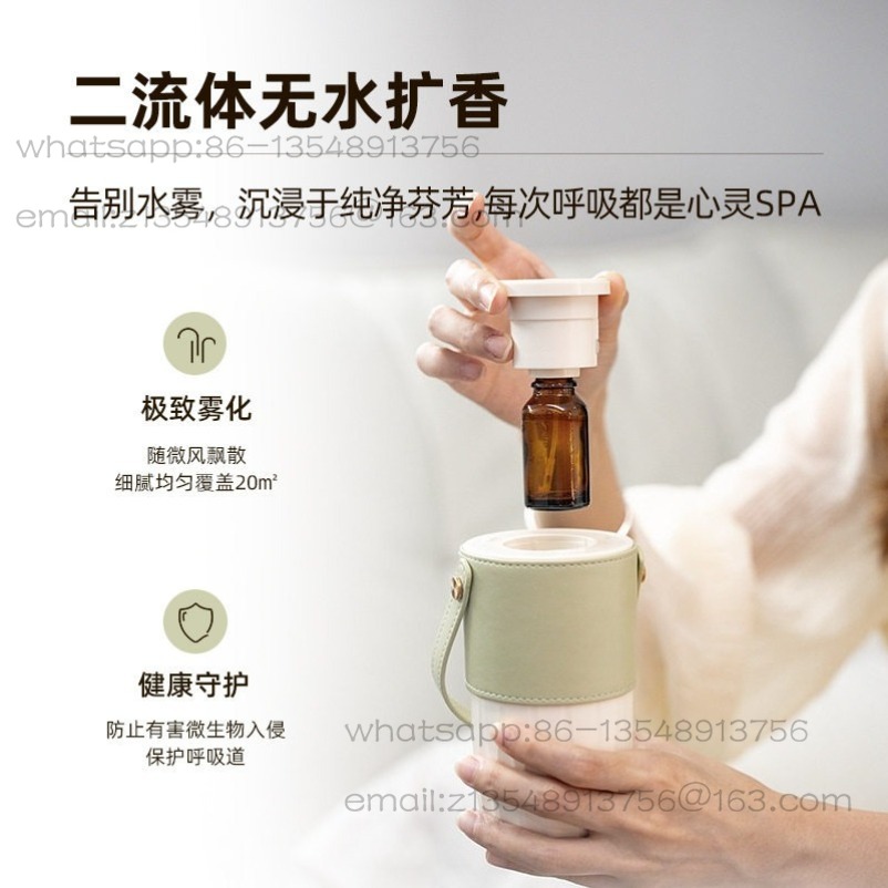 새로운 차량용 방향제 기계, 가죽 케이스, 휴대용 잠금 - Home Fragrance Leather Diffuser 리뷰 및 가격