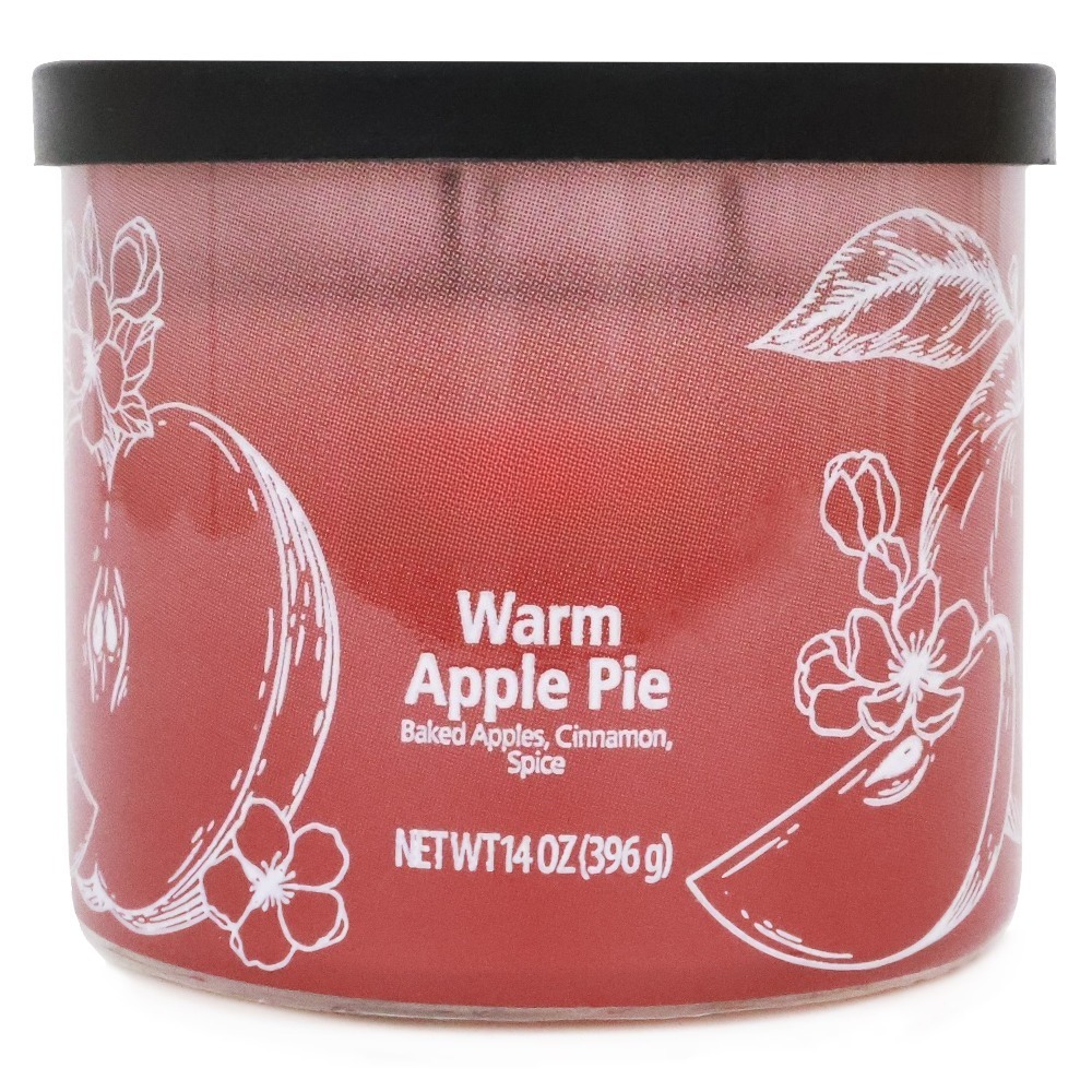 따뜻한 사과파이 향의 옴브레 랩 디자인 트리플 윅 14 - Home Fragrance Jar 리뷰 및 가격