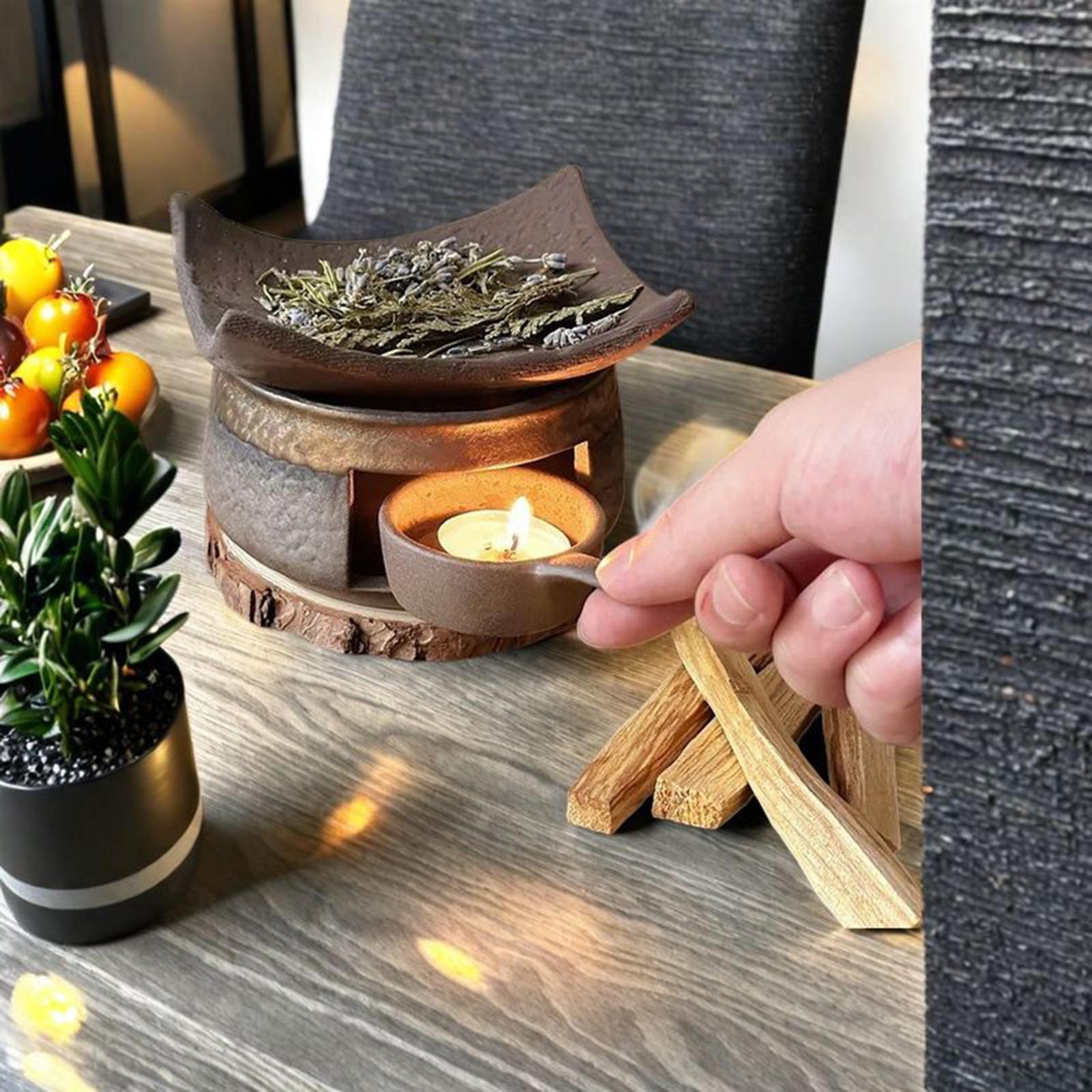 아로마테라피 스토브 세라믹 안전 오일 향 디퓨저 티포트 - Home Fragrance Zen 리뷰 및 가격