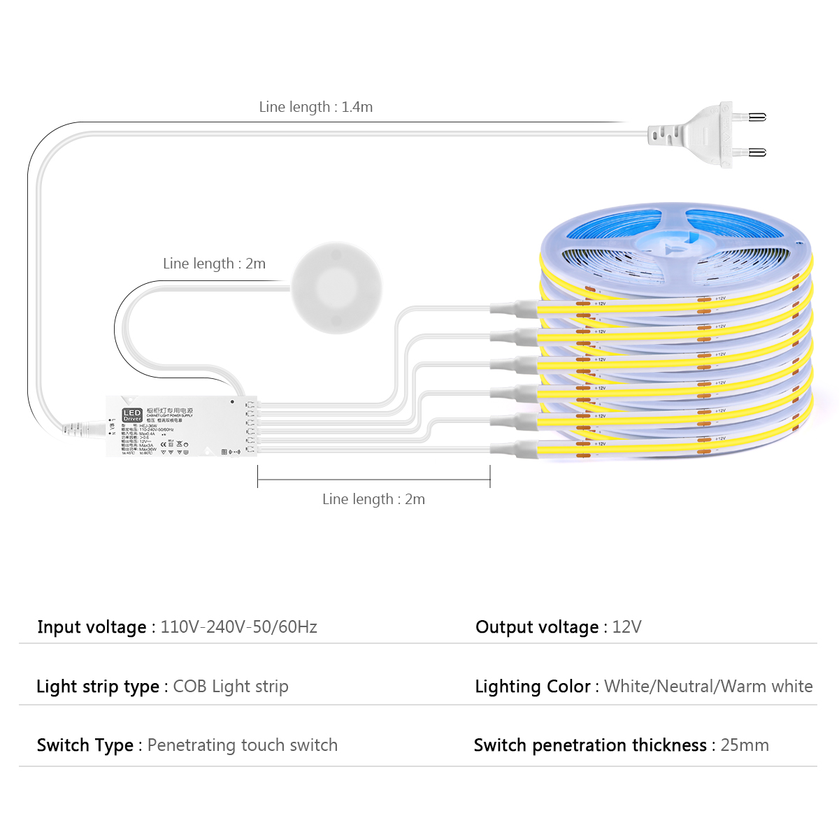 캐비닛 컬렉션 디스플레이 아래 COB LED 스트립 라 - Philips Bulb Hue 리뷰 및 가격