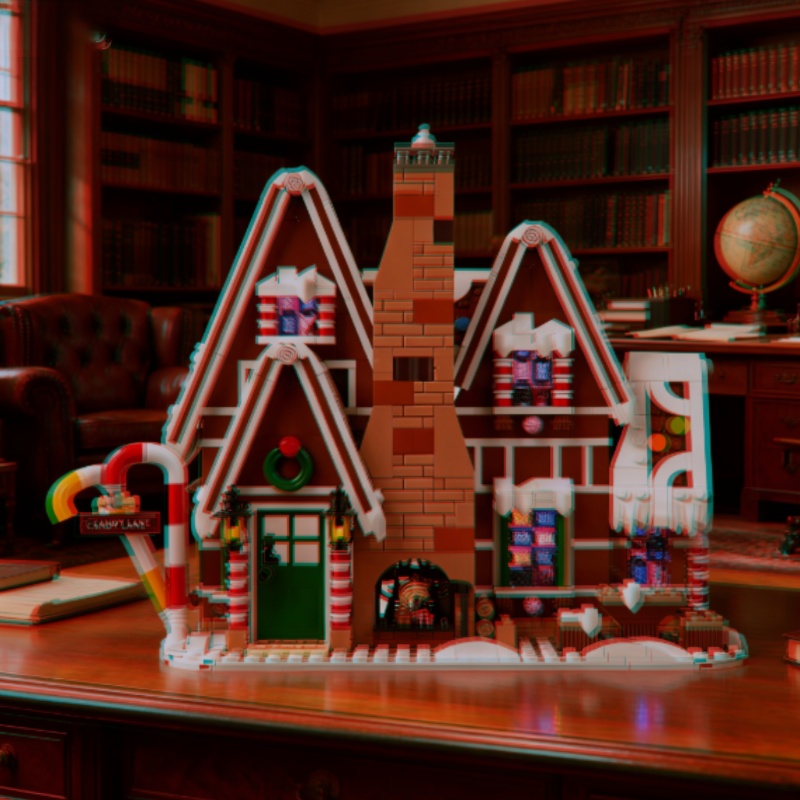 신상품 1447피스 겨울 마을 빌딩 블록 세트 창의적인 - Home Fragrance Gingerbread 리뷰 및 가격