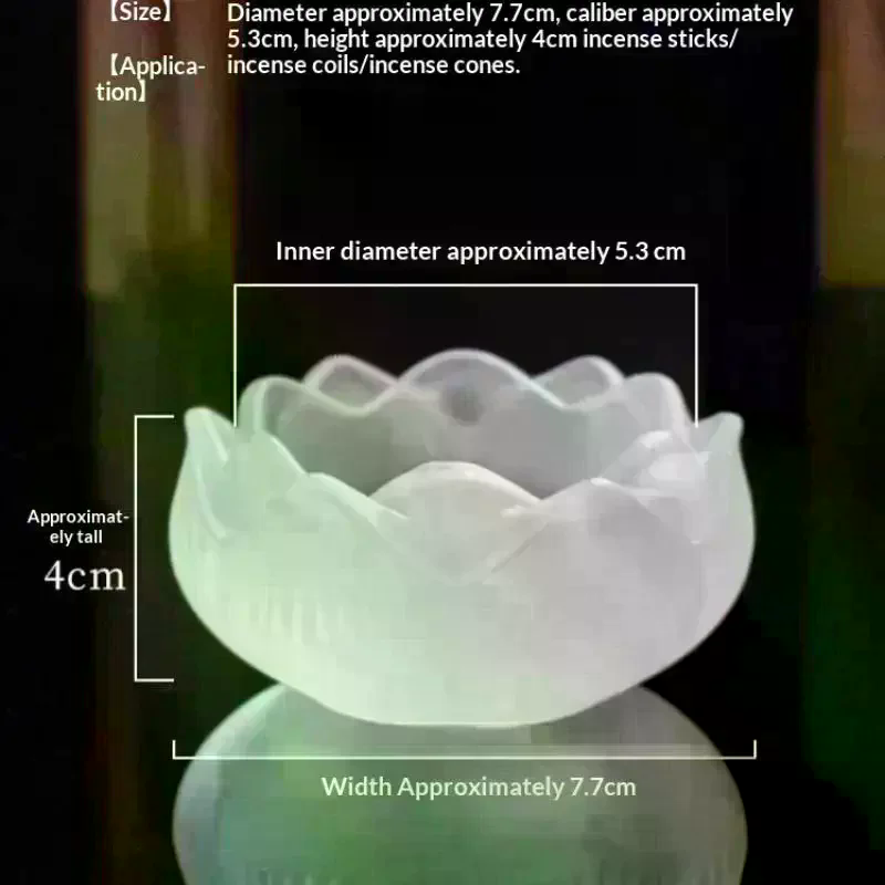 창의적인 크리스탈 유리 연꽃 향꽂이, 가정 장식용 실내 - Home Fragrance Zen 리뷰 및 가격