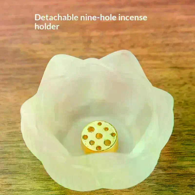 창의적인 크리스탈 유리 연꽃 향꽂이, 가정 장식용 실내 - Home Fragrance Zen 리뷰 및 가격